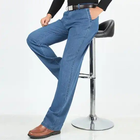 Men’s Fashionable Straight Stretch Jeans