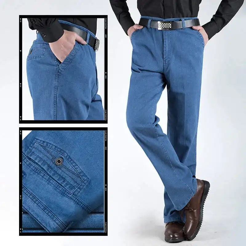 Men’s Fashionable Straight Stretch Jeans